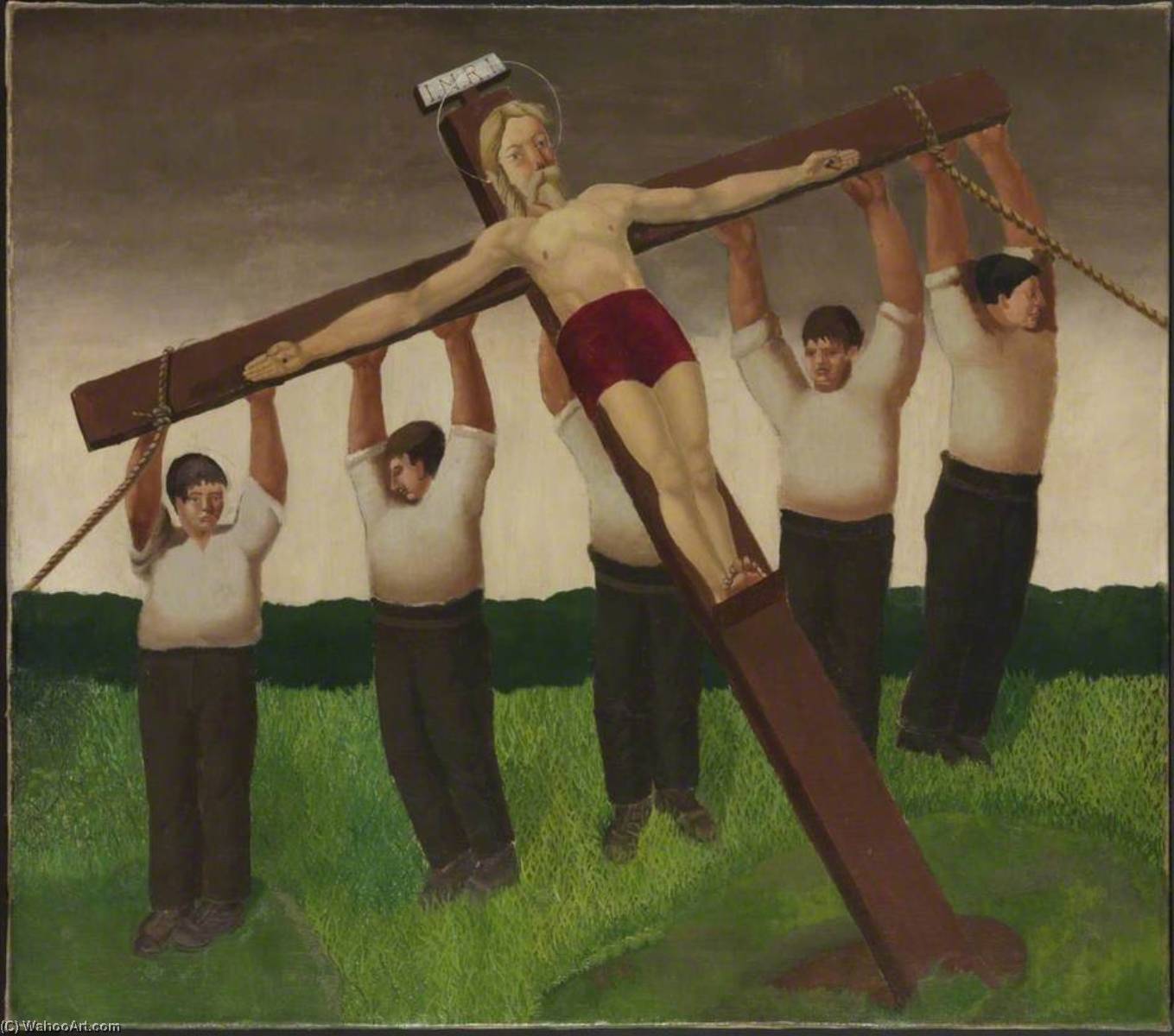 Wikioo.org - The Encyclopedia of Fine Arts - Painting, Artwork by Gilbert Spencer - The Crucifixion