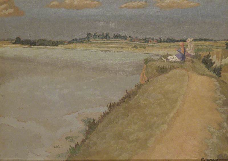 Wikioo.org - The Encyclopedia of Fine Arts - Painting, Artwork by Gilbert Spencer - Pegwell Bay, Kent