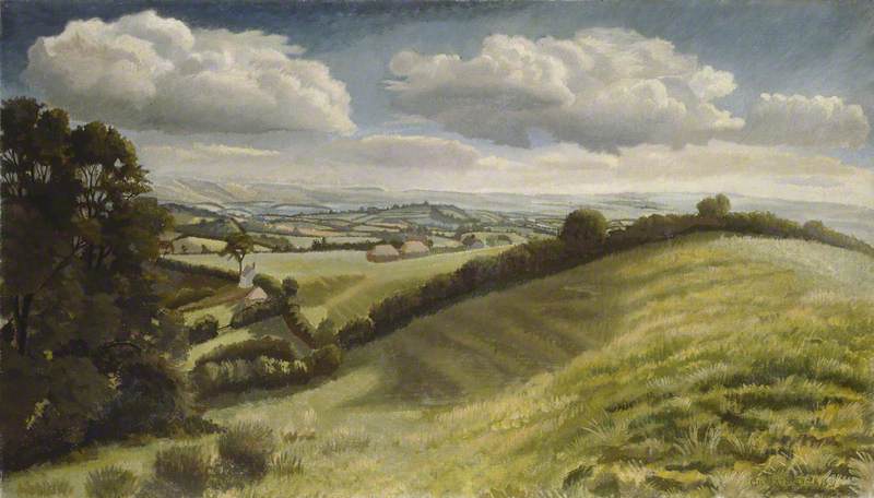 Wikioo.org - The Encyclopedia of Fine Arts - Painting, Artwork by Gilbert Spencer - Blackmoor Vale