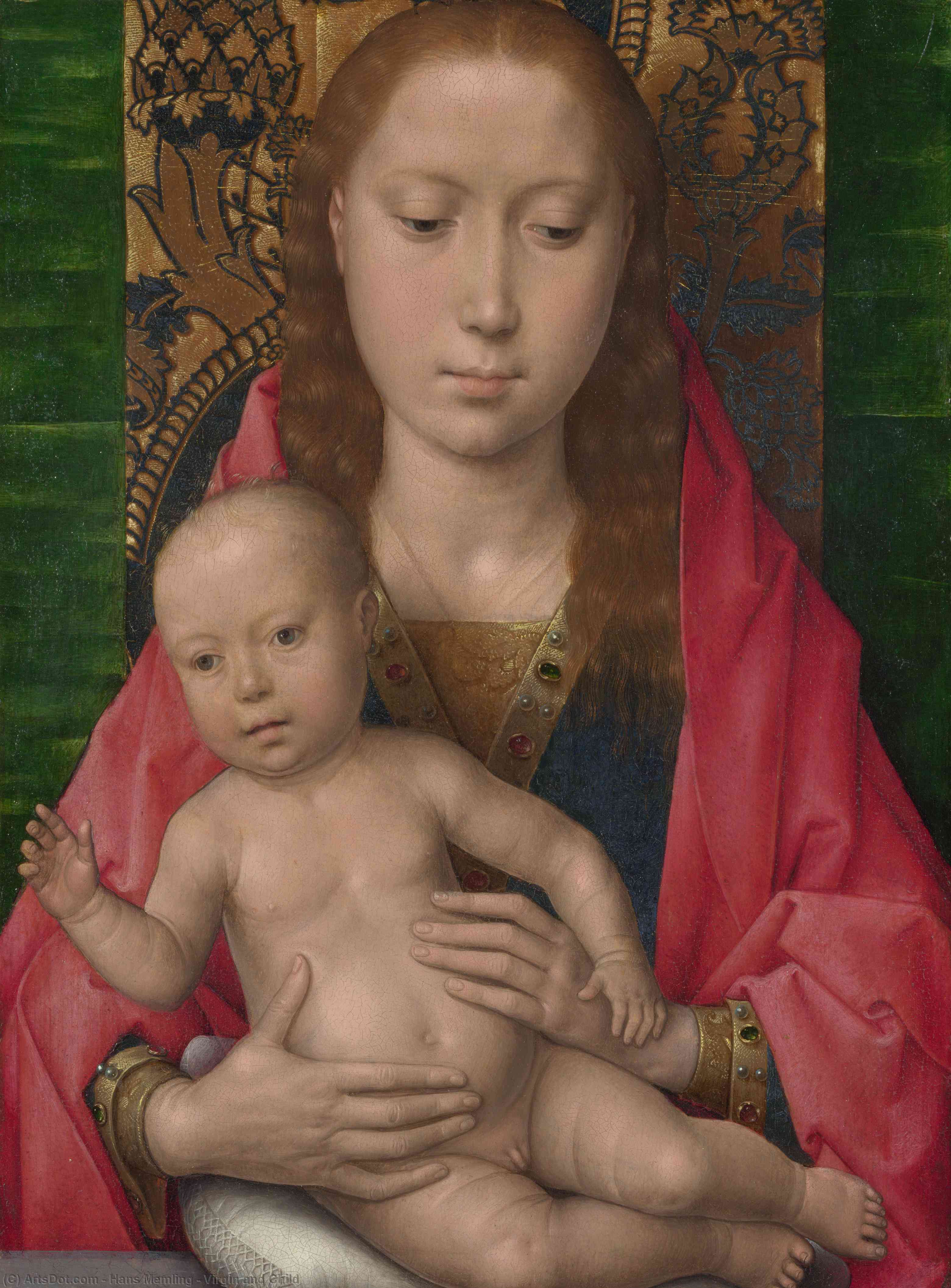 WikiOO.org - Енциклопедія образотворчого мистецтва - Живопис, Картини
 Hans Memling - Virgin and Child
