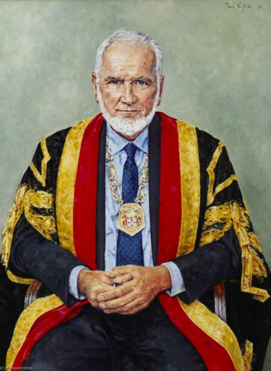 Wikioo.org - The Encyclopedia of Fine Arts - Painting, Artwork by David Griffiths - Professor Cedric Prys Roberts, President of the Royal College of Anaesthetists (1994–1997)