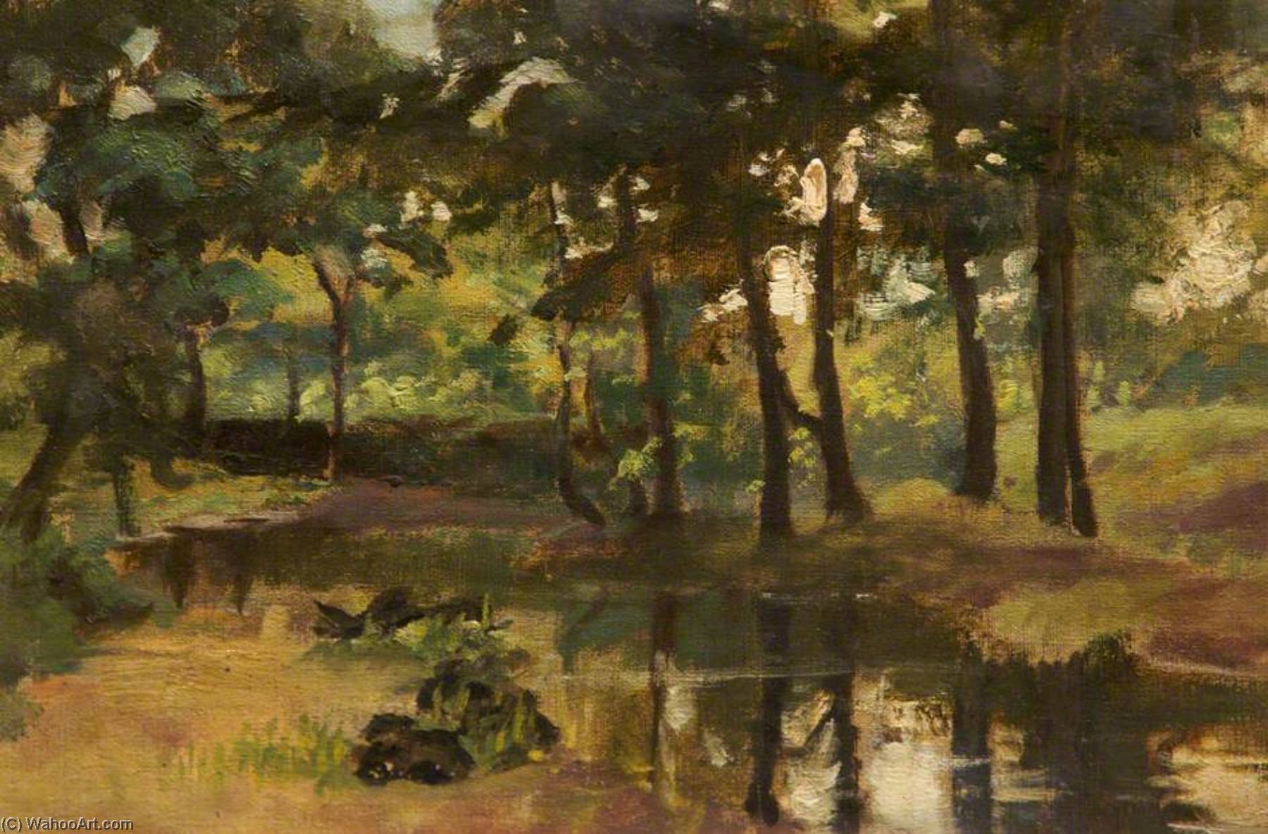 Wikioo.org - The Encyclopedia of Fine Arts - Painting, Artwork by James Purdy - Woodland Pool