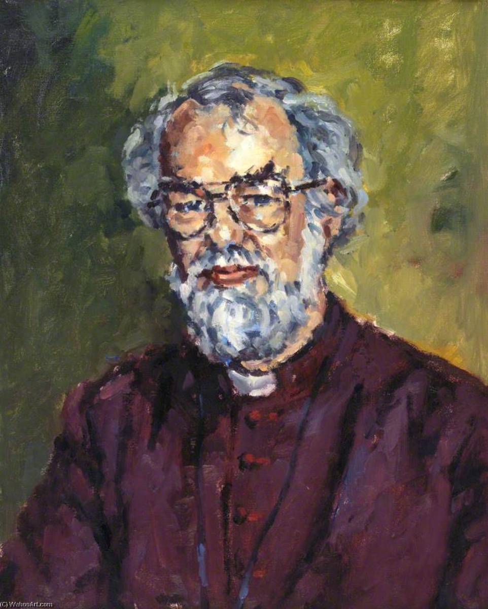 Wikioo.org - The Encyclopedia of Fine Arts - Painting, Artwork by David Griffiths - Archbishop Rowan Williams (b.1950)