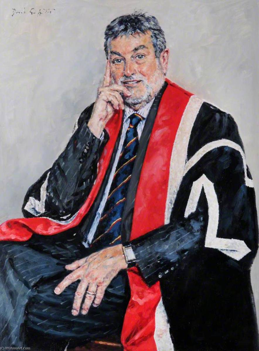 Wikioo.org - The Encyclopedia of Fine Arts - Painting, Artwork by David Griffiths - Professor R. Merfyn Jones, Vice Chancellor (2004–2009)