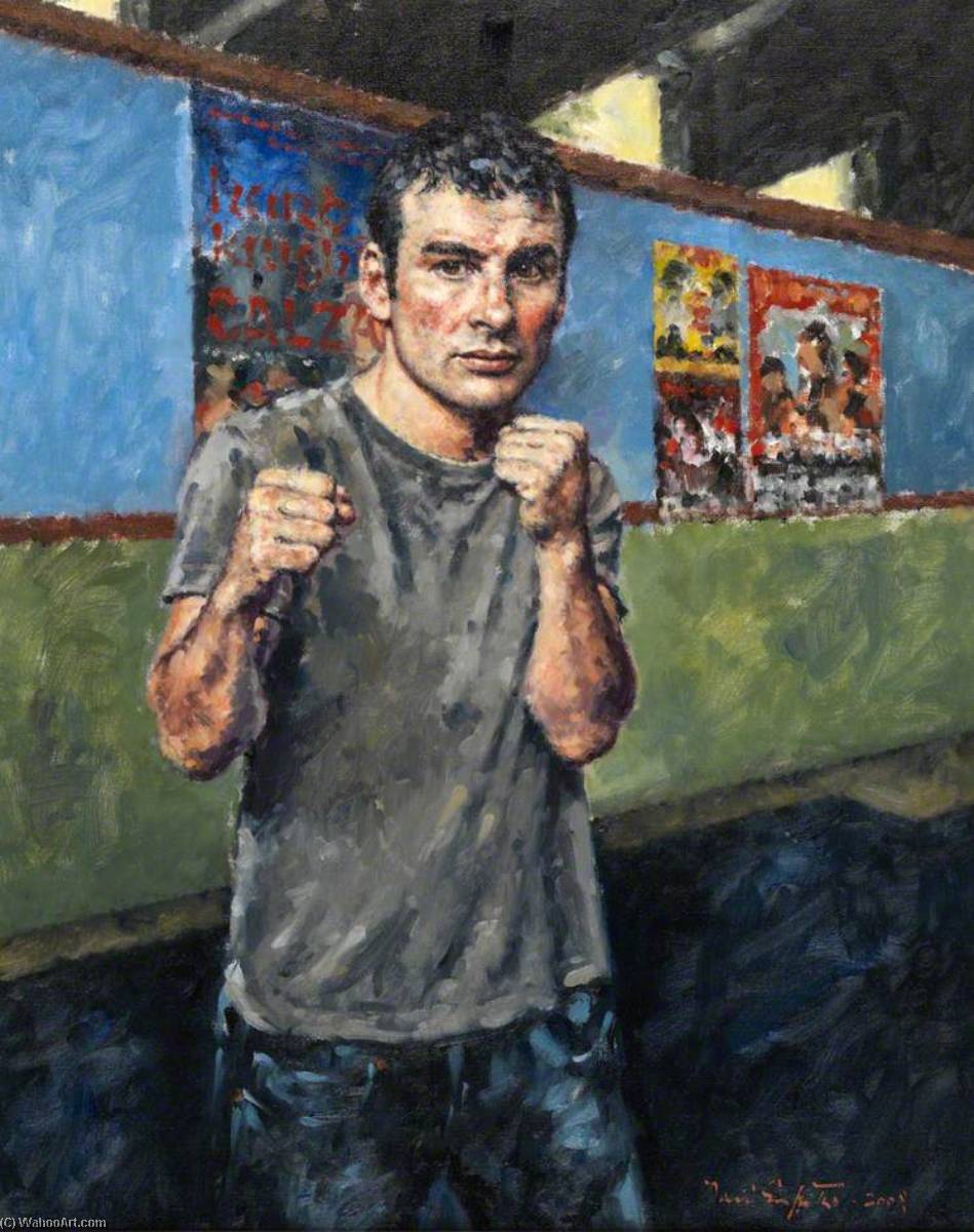 Wikioo.org - The Encyclopedia of Fine Arts - Painting, Artwork by David Griffiths - Joe Calzaghe (b.1972)