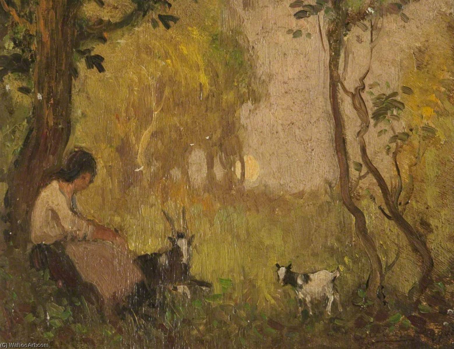 Wikioo.org - The Encyclopedia of Fine Arts - Painting, Artwork by William Hoggatt - In Glendown Glen
