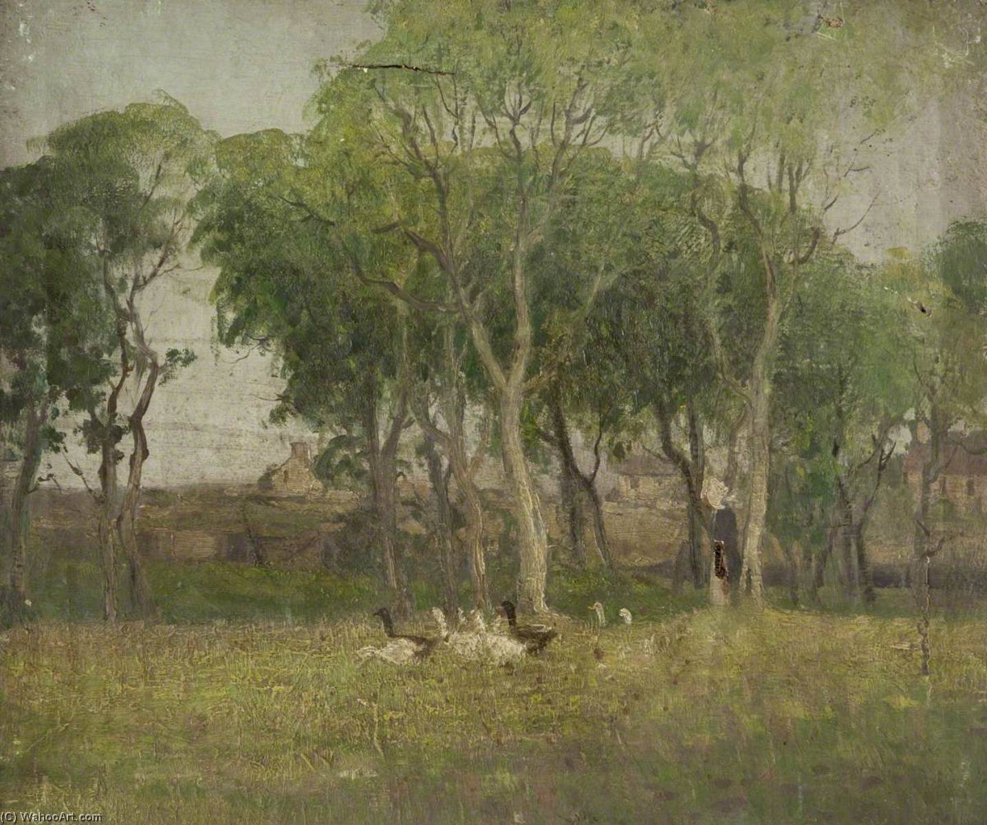 Wikioo.org - The Encyclopedia of Fine Arts - Painting, Artwork by William Hoggatt - Ducks in a Field