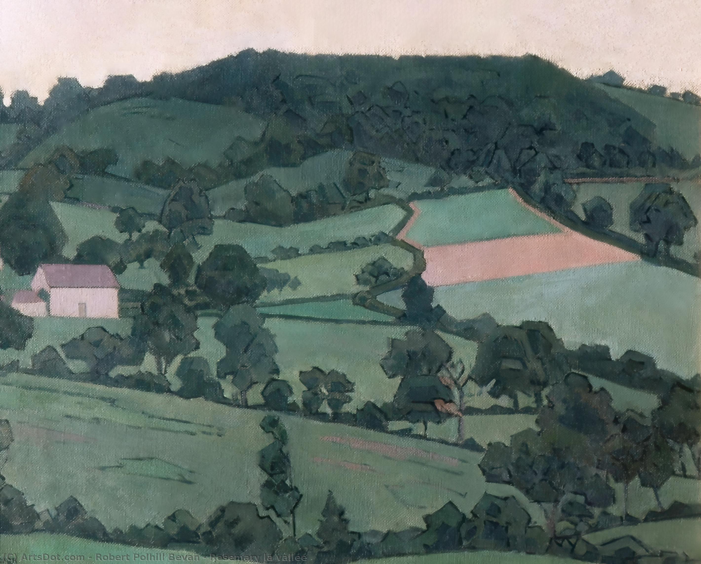 Wikioo.org - The Encyclopedia of Fine Arts - Painting, Artwork by Robert Polhill Bevan - Rosemary la vallée