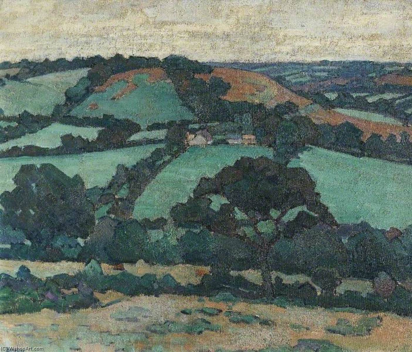 WikiOO.org - Енциклопедія образотворчого мистецтва - Живопис, Картини
 Robert Polhill Bevan - Brimley Hill, Devon