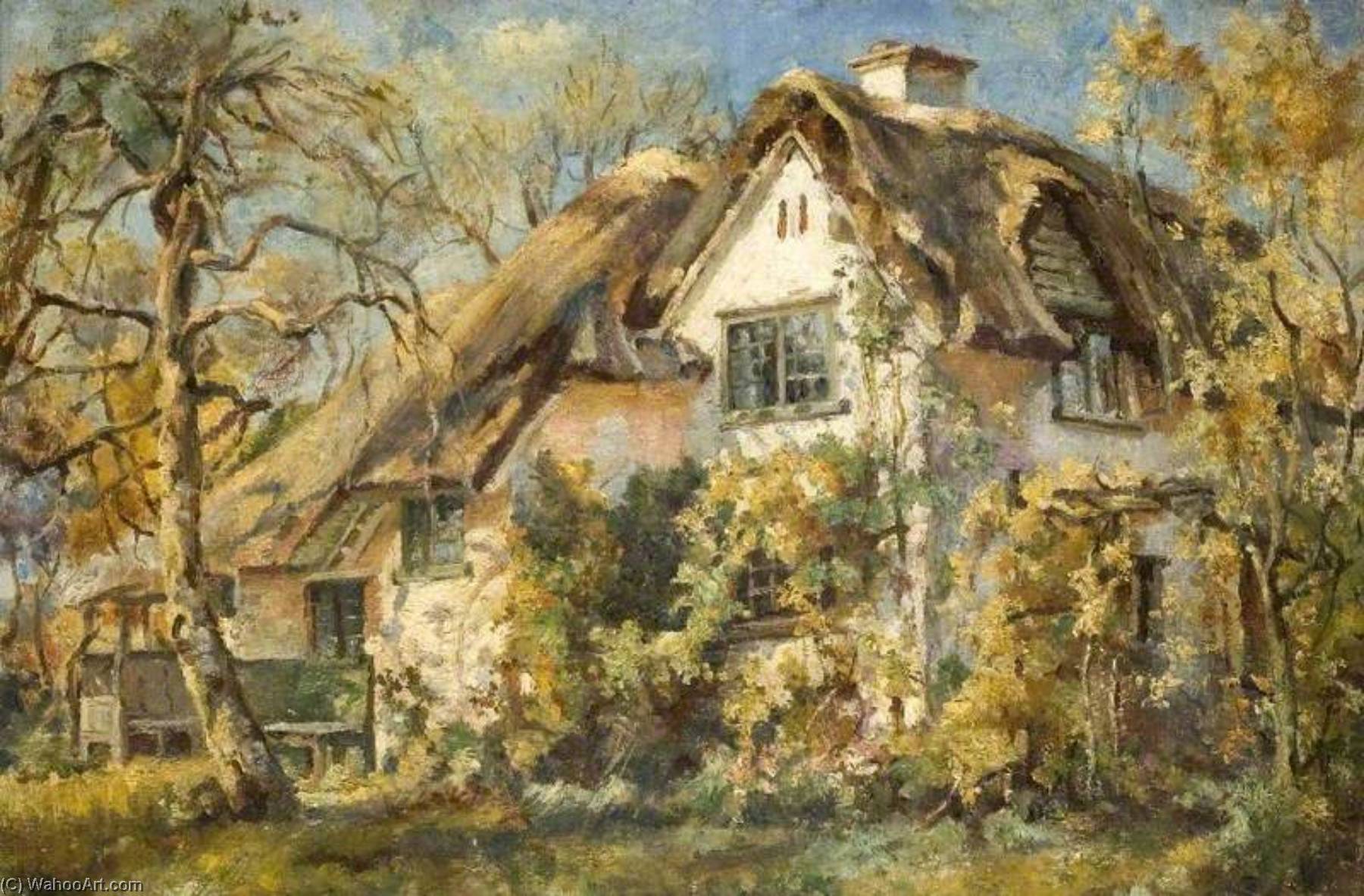 Wikioo.org - The Encyclopedia of Fine Arts - Painting, Artwork by Margaret Thomas - Old Cottage