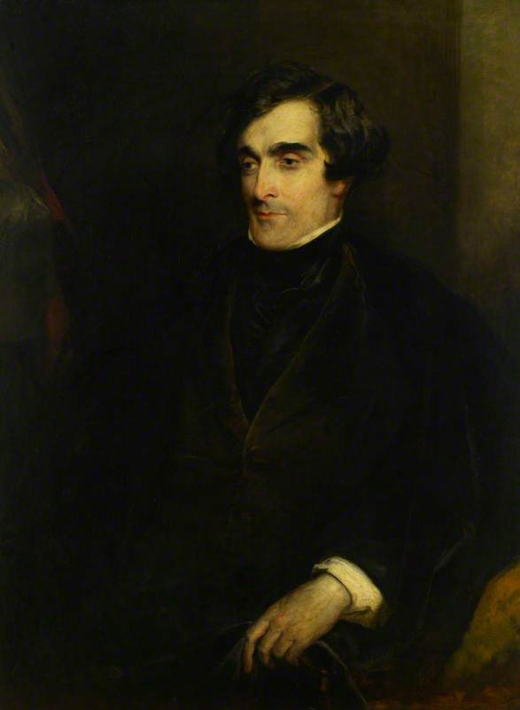 Wikioo.org - The Encyclopedia of Fine Arts - Painting, Artwork by Robert Scott Lauder - John Gibson Lockhart (1794–1854), Son in Law and Biographer of Scott