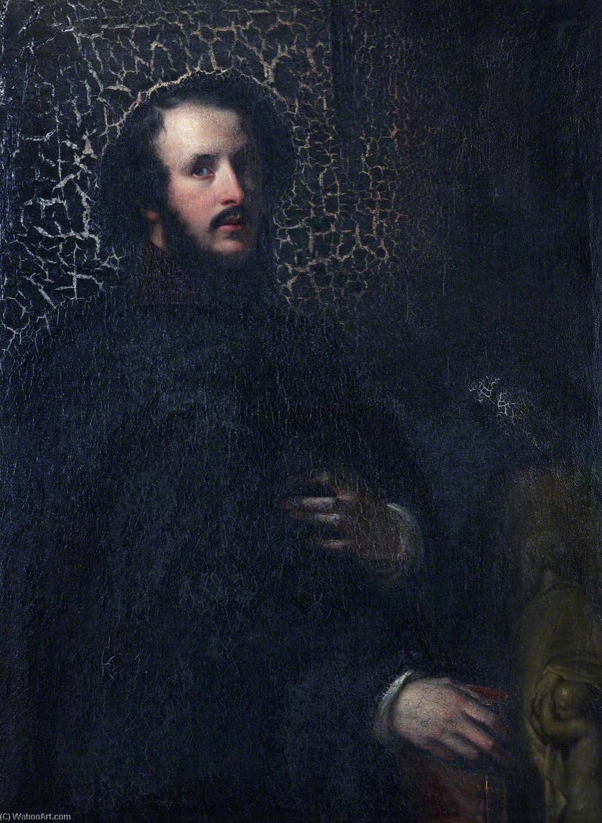 Wikioo.org - The Encyclopedia of Fine Arts - Painting, Artwork by Robert Scott Lauder - Self Portrait in the Venetian Style