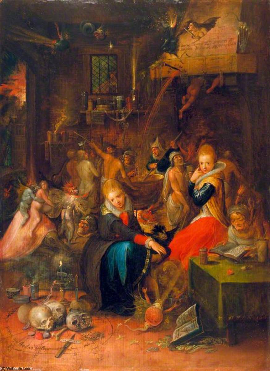 Wikioo.org - The Encyclopedia of Fine Arts - Painting, Artwork by Frans Iii Francken - Witches' Sabbath