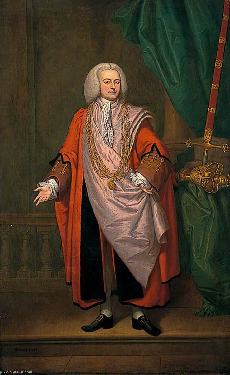 Wikioo.org - The Encyclopedia of Fine Arts - Painting, Artwork by Thomas Bardwell - John Dersley, Mayor of Norwich (1764)