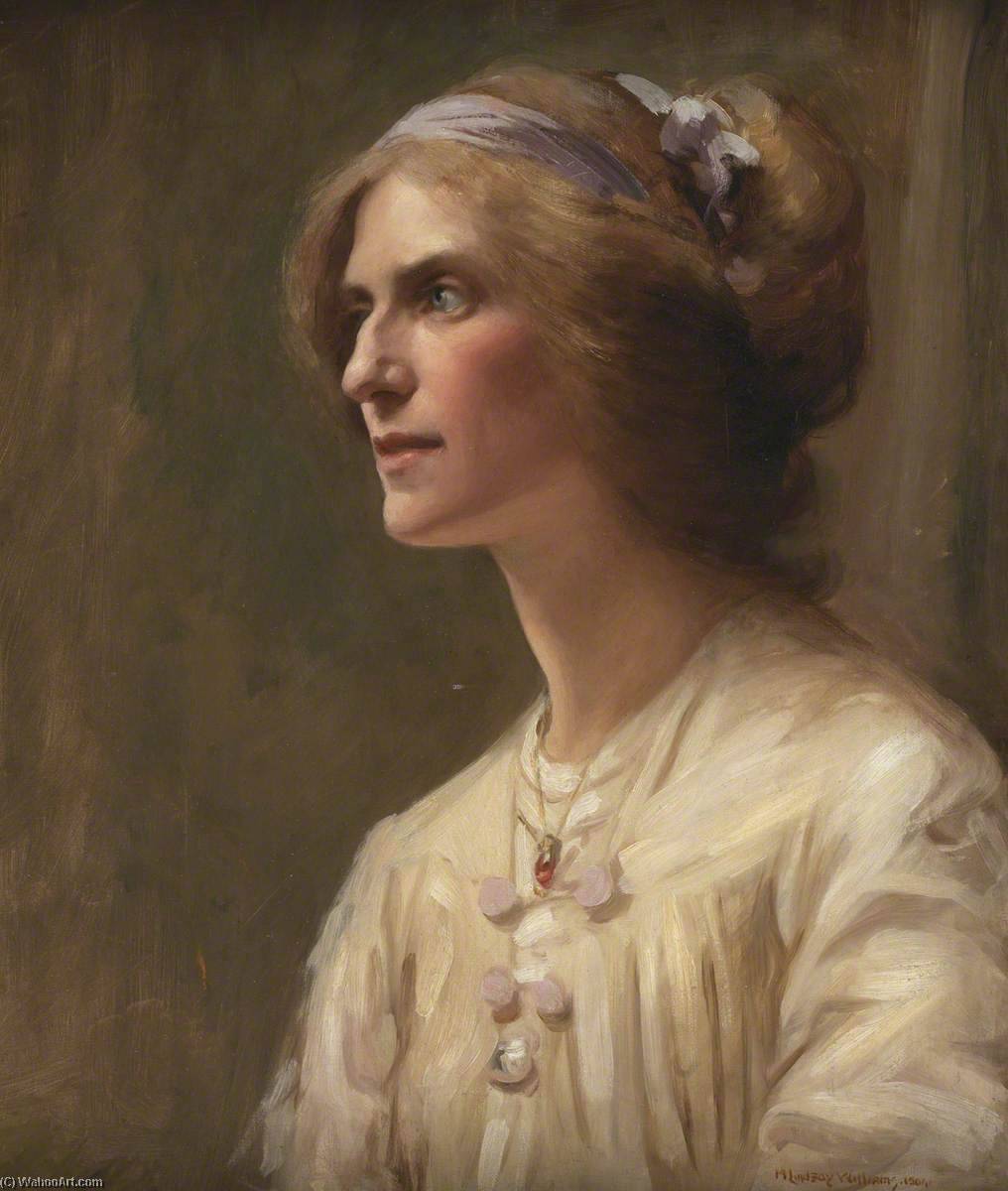 Wikioo.org - The Encyclopedia of Fine Arts - Painting, Artwork by Margaret Lindsay Williams - Self Portrait