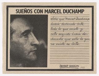 Wikioo.org - สารานุกรมวิจิตรศิลป์ - จิตรกรรม Álvaro Barrios - Popular Print for the exhibition Dreams About Marcel Duchamp (Grabado popular impreso para la exhibición Sueños con Marcel Duchamp )