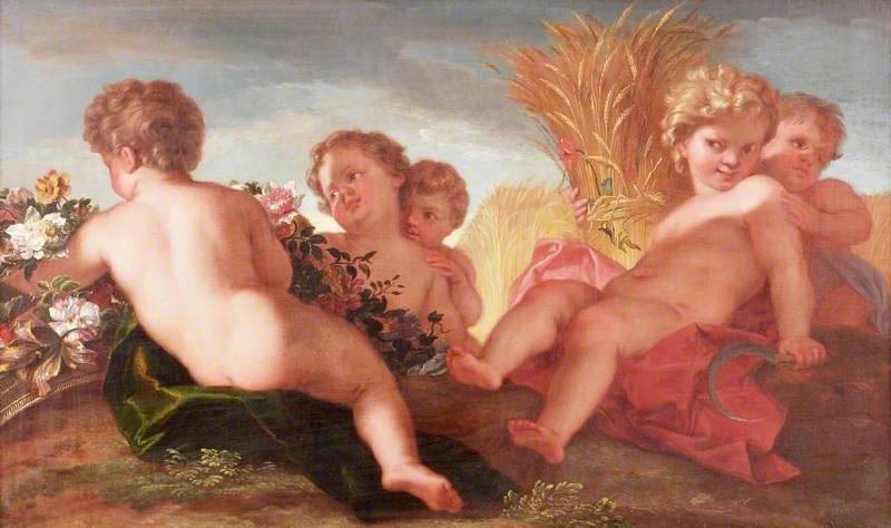 WikiOO.org - Encyclopedia of Fine Arts - Lukisan, Artwork Jacob De Wit - Spring and Summer