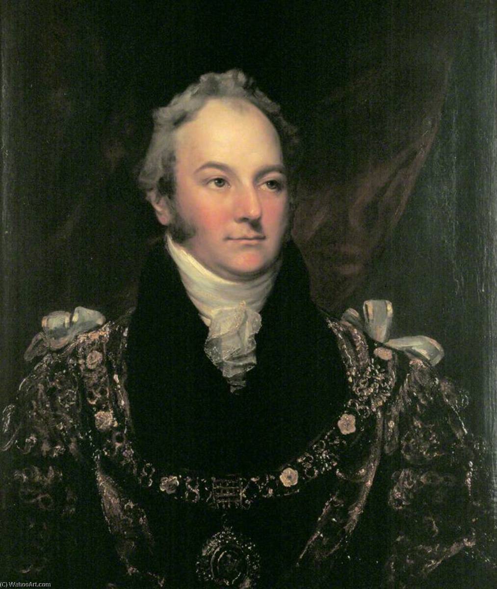 Wikioo.org - The Encyclopedia of Fine Arts - Painting, Artwork by Samuel Drummond - Sir Claudius Stephen Hunter (1775–1851), Lord Mayor of London (1811)