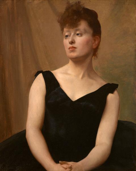 Wikioo.org – La Enciclopedia de las Bellas Artes - Pintura, Obras de arte de Jules Bastien Lepage - Botas retrato delaware Señorita Xoupp