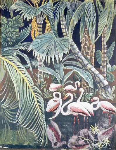 Wikioo.org - The Encyclopedia of Fine Arts - Painting, Artwork by André Sureda - Les flamants roses