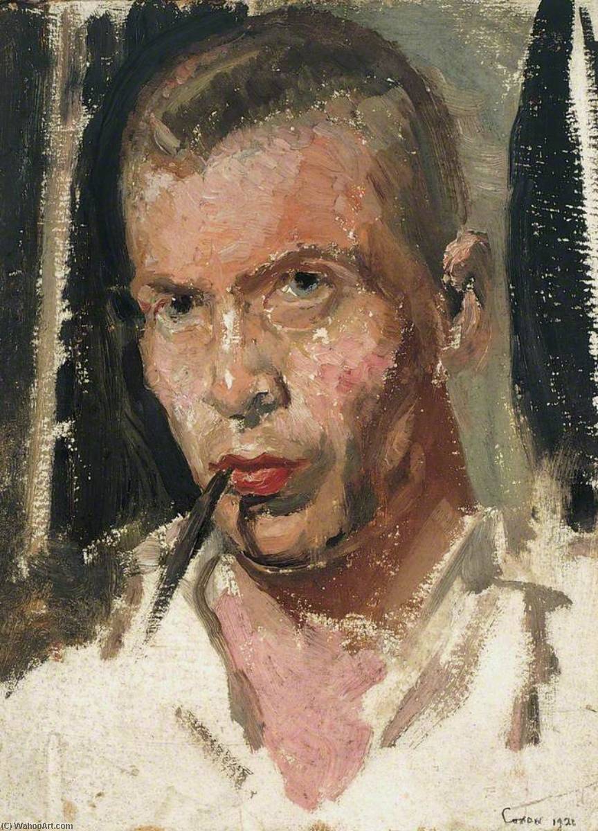 Wikioo.org - The Encyclopedia of Fine Arts - Painting, Artwork by Raymond James Coxon - Self Portrait