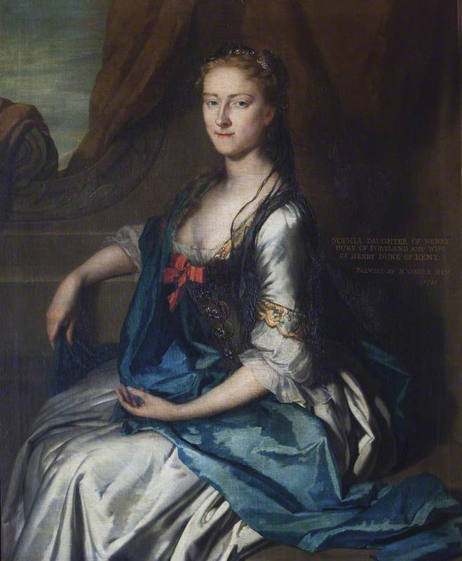 Wikioo.org - The Encyclopedia of Fine Arts - Painting, Artwork by Herman Van Der Myn - Lady Sophia Bentinck (d.1741), Duchess of Kent