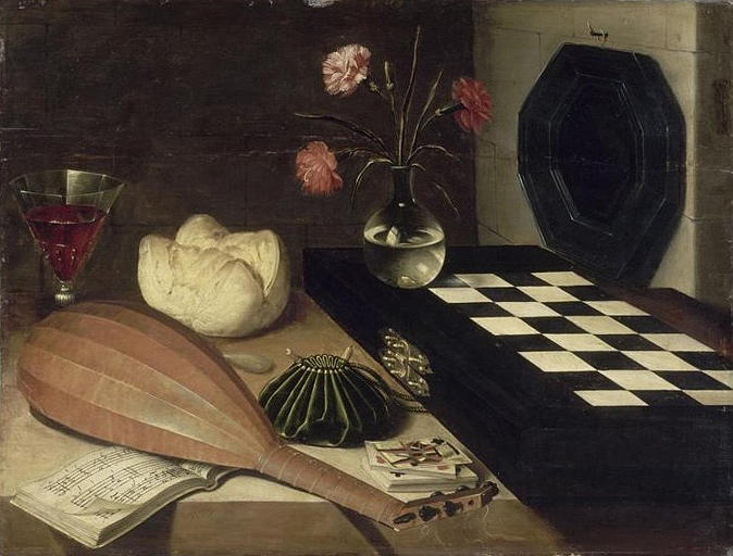 Wikioo.org - The Encyclopedia of Fine Arts - Painting, Artwork by Lubin Baugin - NATURE MORTE A L'ECHIQUIER