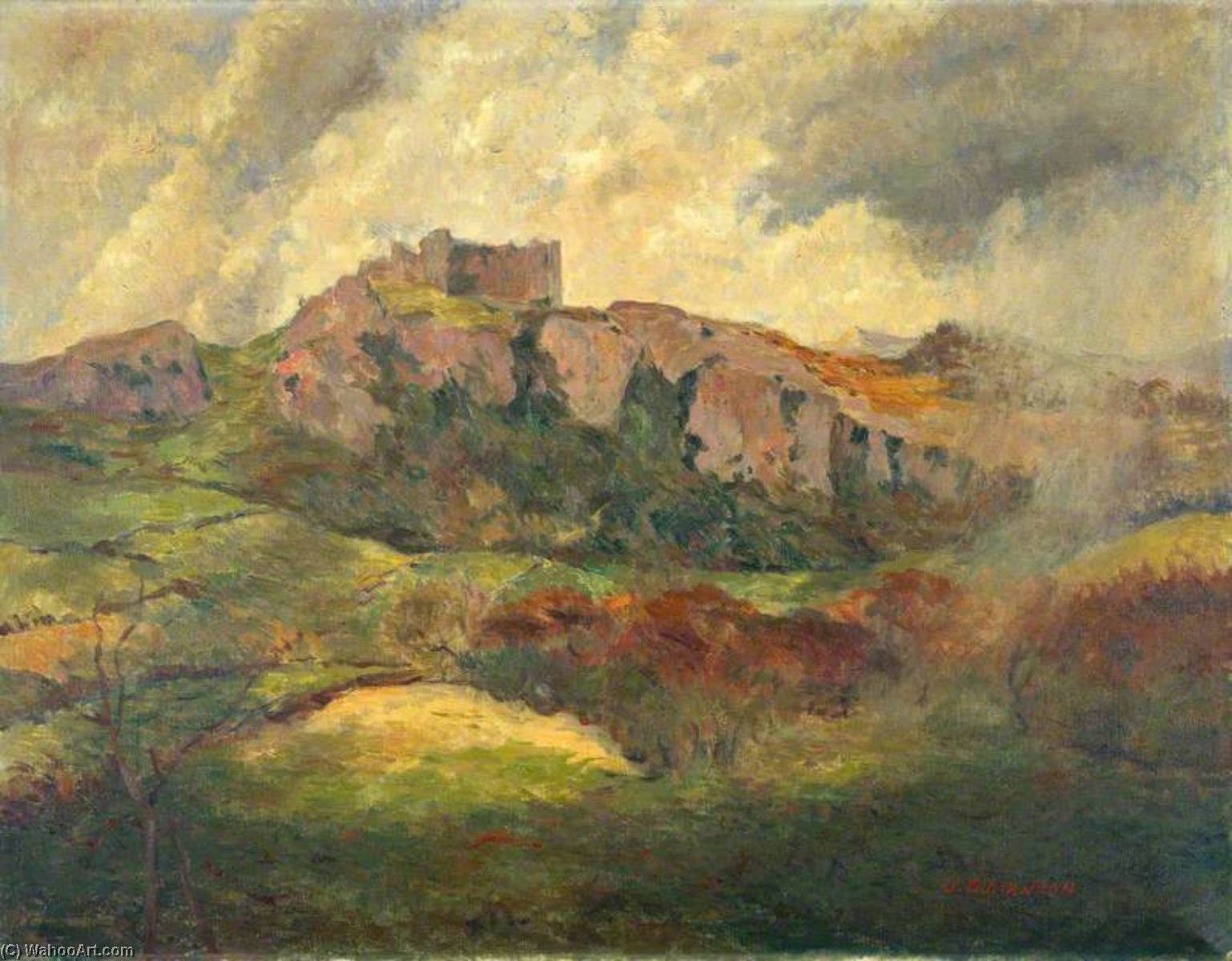 Wikioo.org - The Encyclopedia of Fine Arts - Painting, Artwork by James Bolivar Manson - Carreg Cennen Castle