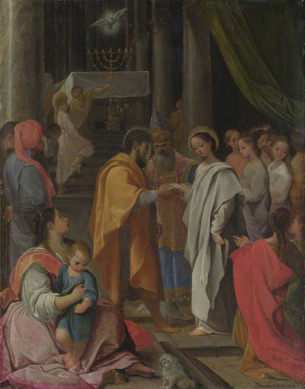 WikiOO.org - Encyclopedia of Fine Arts - Malba, Artwork Lodovico Carracci - The Marriage of the Virgin