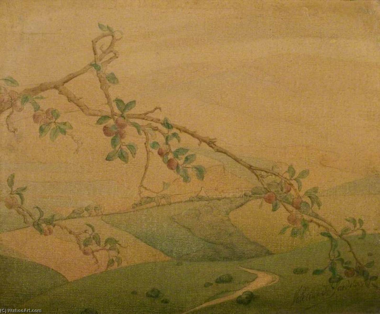 Wikioo.org - The Encyclopedia of Fine Arts - Painting, Artwork by Valerius De Saedeleer - Landscape with Apple Tree