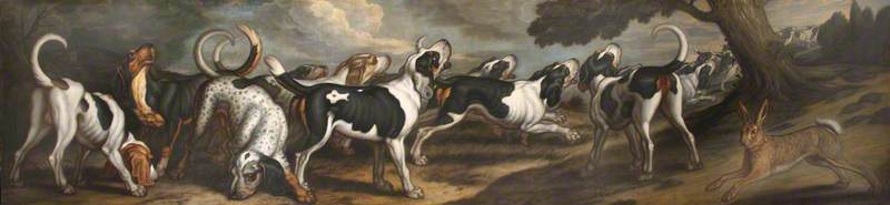 Wikioo.org - The Encyclopedia of Fine Arts - Painting, Artwork by Francis Barlow - Southern Mouthed Hounds