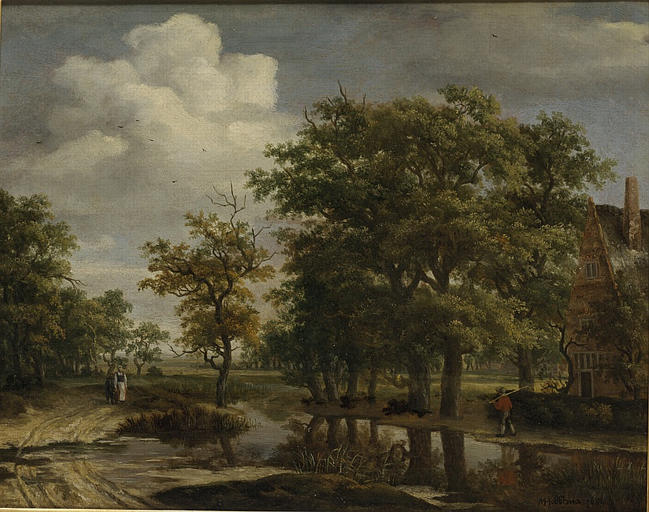 Wikioo.org - The Encyclopedia of Fine Arts - Painting, Artwork by Meindert Hobbema - Paysage