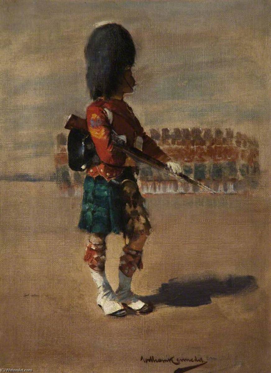 Wikioo.org - The Encyclopedia of Fine Arts - Painting, Artwork by William Joseph Kennedy - A Sergeant on a Parade