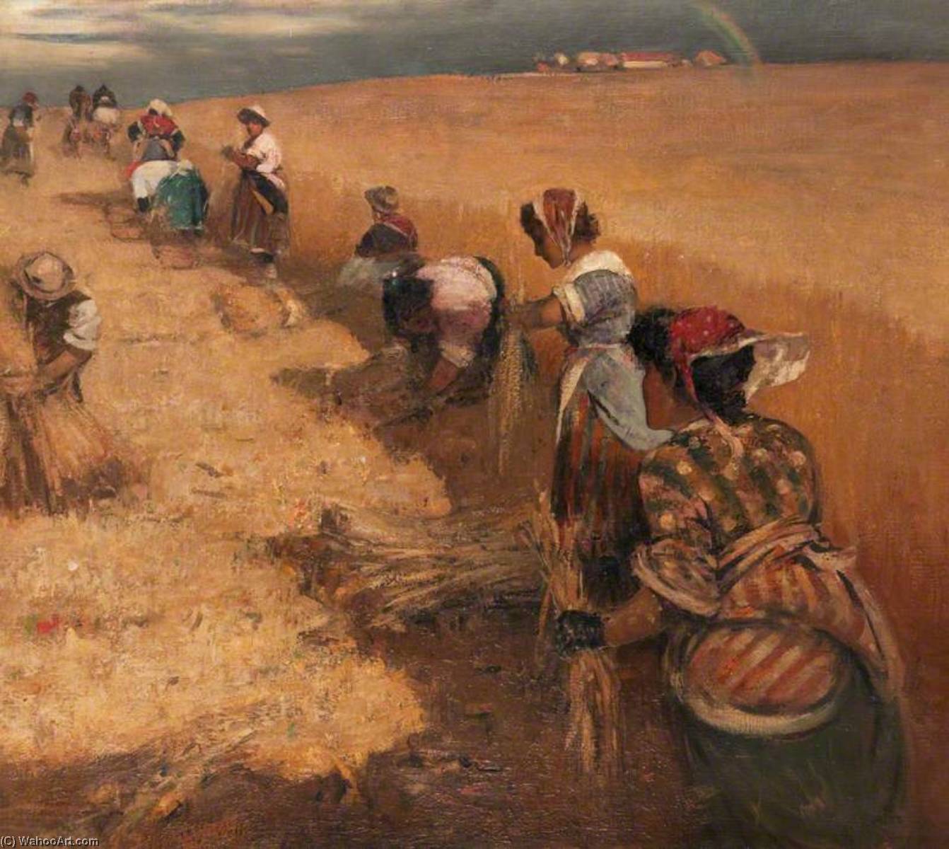 Wikioo.org - The Encyclopedia of Fine Arts - Painting, Artwork by William Joseph Kennedy - The Harvesters
