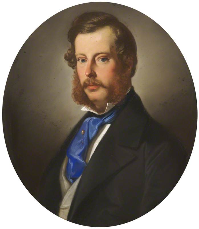 Wikioo.org - The Encyclopedia of Fine Arts - Painting, Artwork by Henry Tanworth Wells - Wilbraham Egerton (1832–1909), Earl 2nd Baron Egerton of Tatton, Aged 22