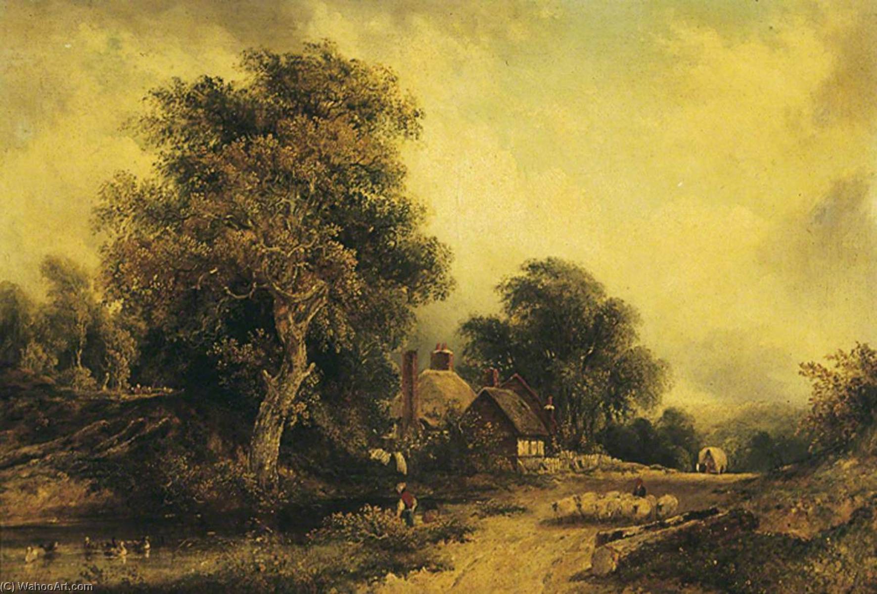 Wikioo.org - The Encyclopedia of Fine Arts - Painting, Artwork by Frederick Waters (William) Watts - Landscape