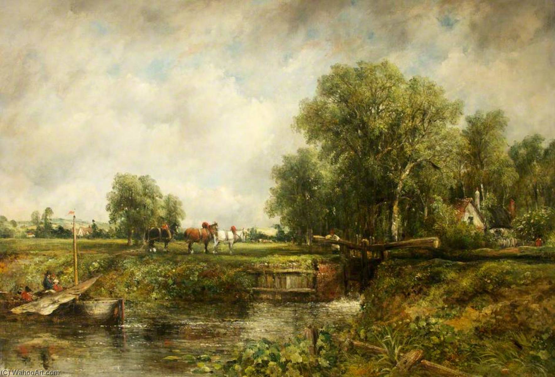 Wikioo.org - The Encyclopedia of Fine Arts - Painting, Artwork by Frederick Waters (William) Watts - The Lock