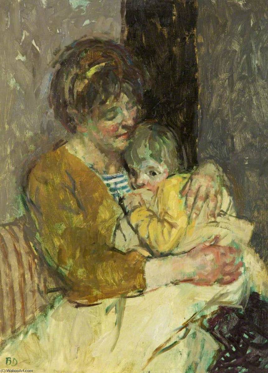 Wikioo.org - The Encyclopedia of Fine Arts - Painting, Artwork by Bernard Dunstan - Mother and Child