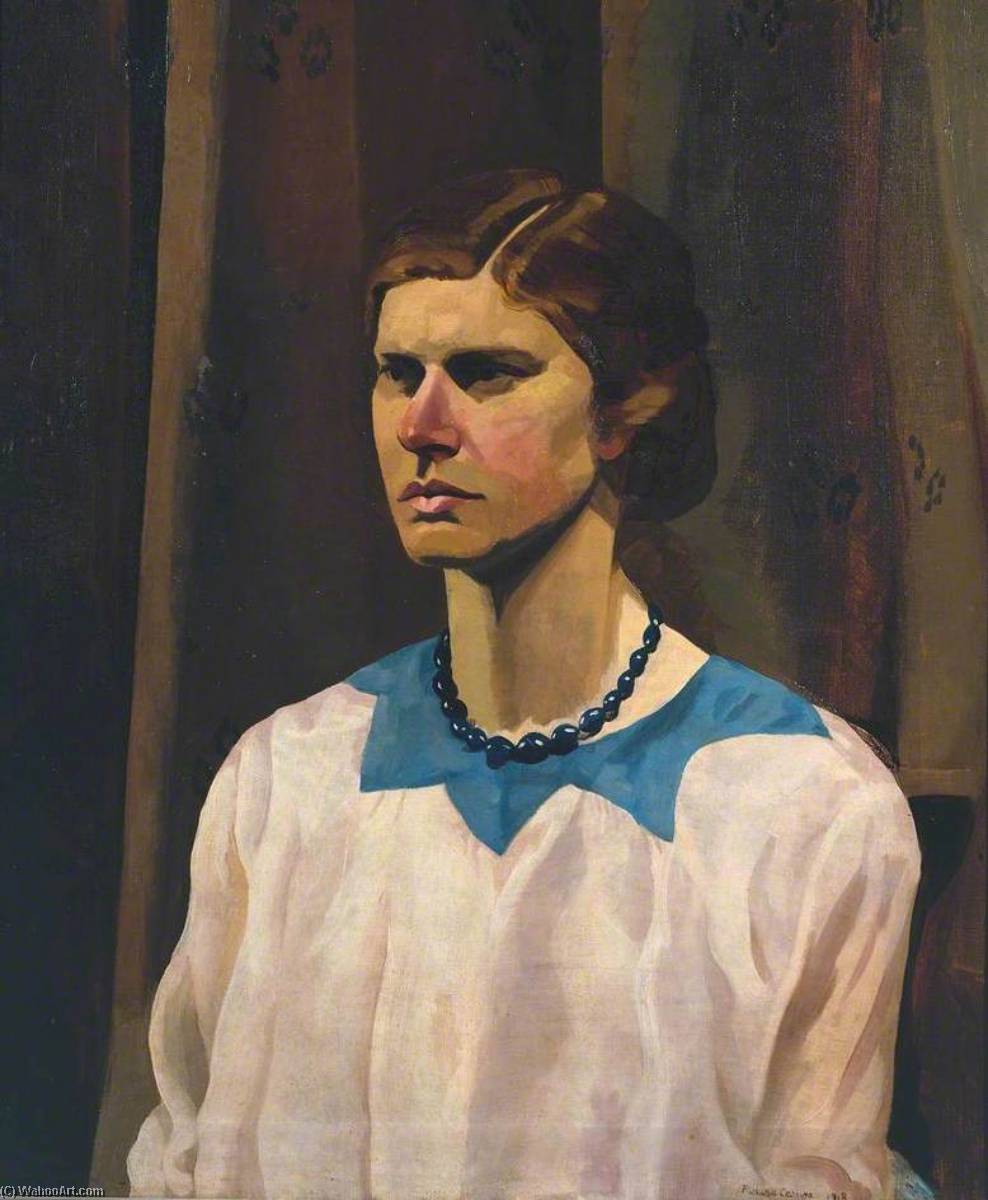 Wikioo.org - The Encyclopedia of Fine Arts - Painting, Artwork by Richard Carline - Portrait of Hilda Carline