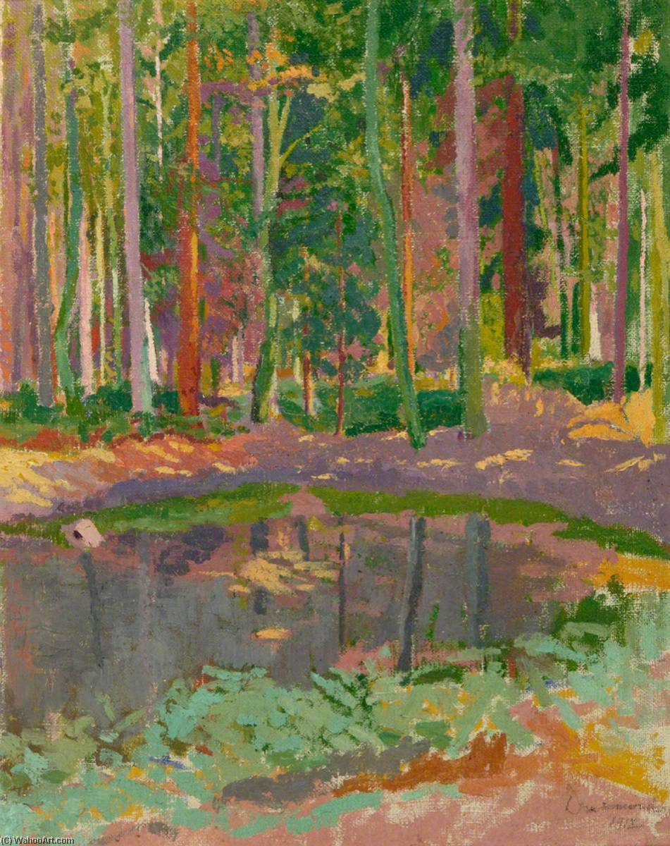 Wikioo.org - The Encyclopedia of Fine Arts - Painting, Artwork by Malcolm Drummond - Wooded Pond