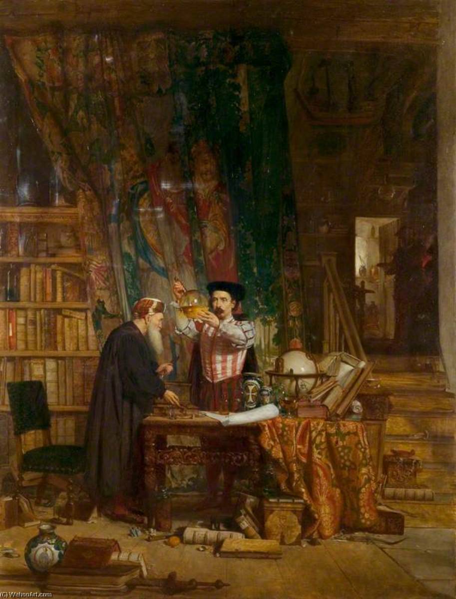 Wikioo.org - The Encyclopedia of Fine Arts - Painting, Artwork by William Fettes Douglas - The Alchemist