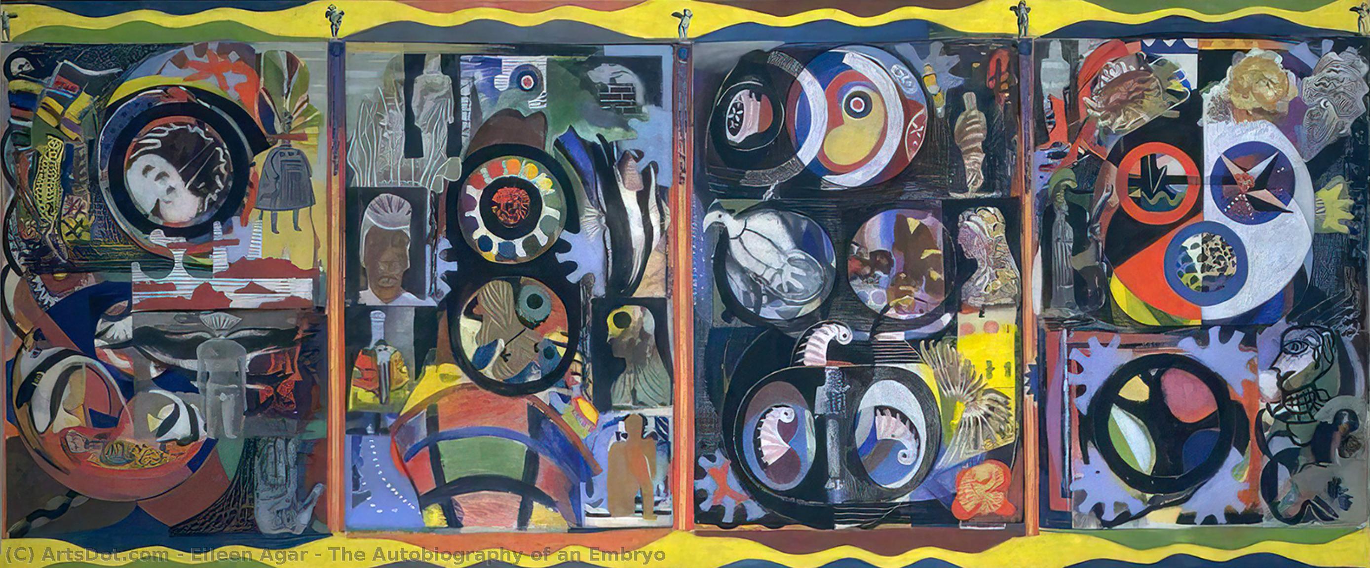 Wikioo.org - The Encyclopedia of Fine Arts - Painting, Artwork by Eileen Agar - The Autobiography of an Embryo