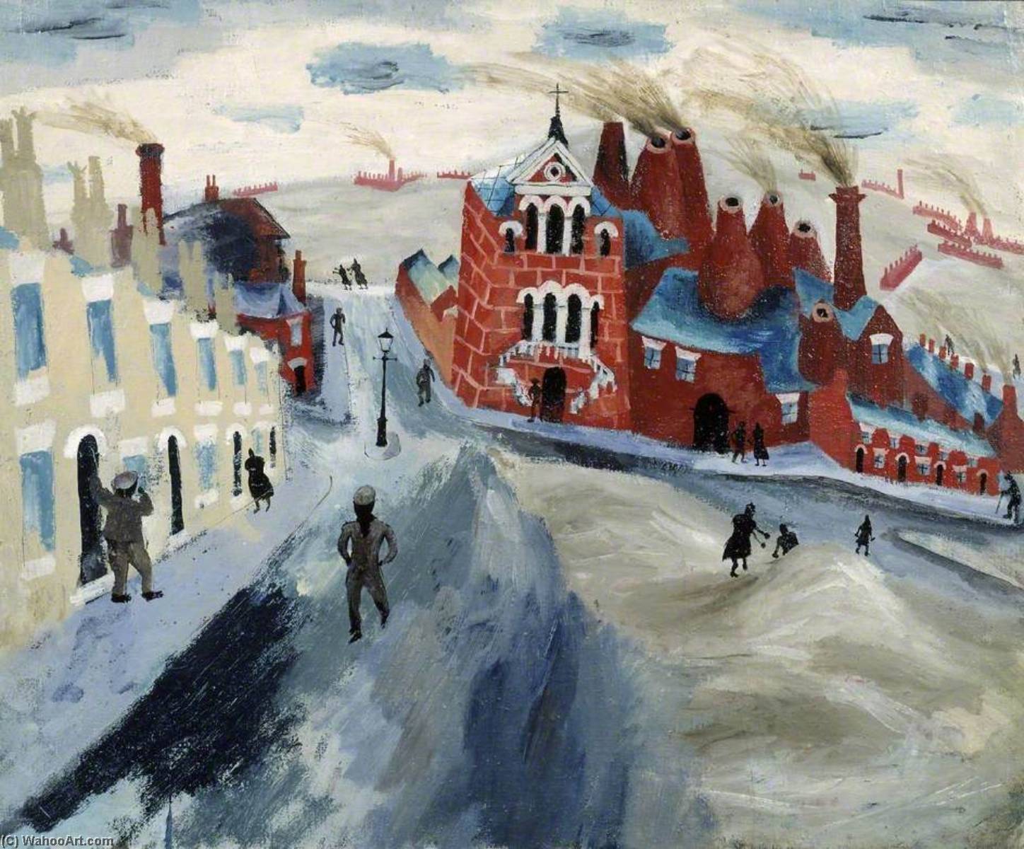 Wikioo.org - The Encyclopedia of Fine Arts - Painting, Artwork by Julian Trevelyan - The Potteries