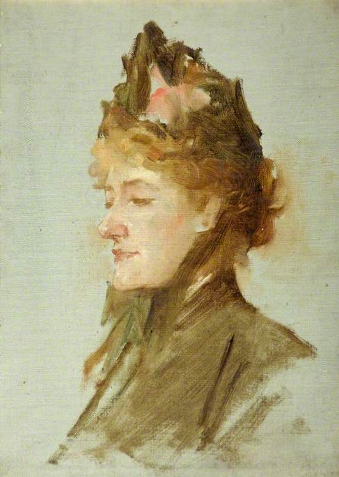 Wikioo.org - The Encyclopedia of Fine Arts - Painting, Artwork by William Ewart Lockhart - Miss Ellen Terry, Study for 'The Golden Jubilee Picture'
