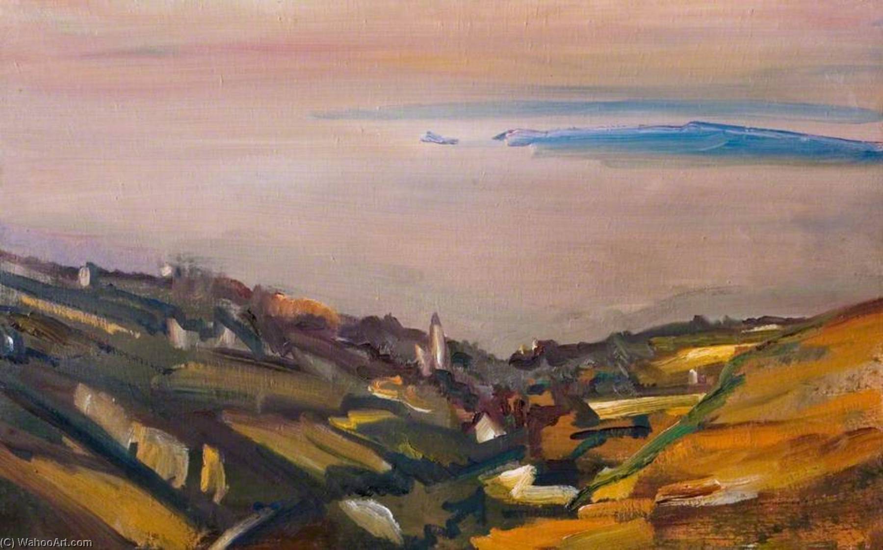 Wikioo.org - The Encyclopedia of Fine Arts - Painting, Artwork by David Garshen Bomberg - Evening, Cornwall