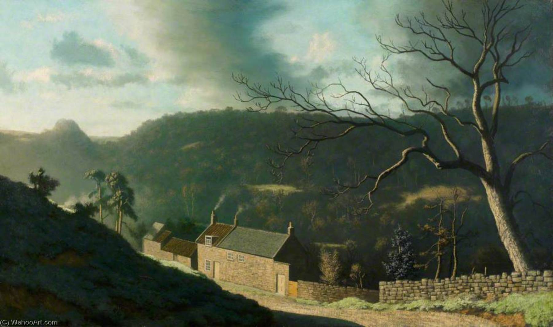 Wikioo.org - The Encyclopedia of Fine Arts - Painting, Artwork by Algernon Cecil Newton - The 'Lord Nelson', Winter Morning, Beck Hole