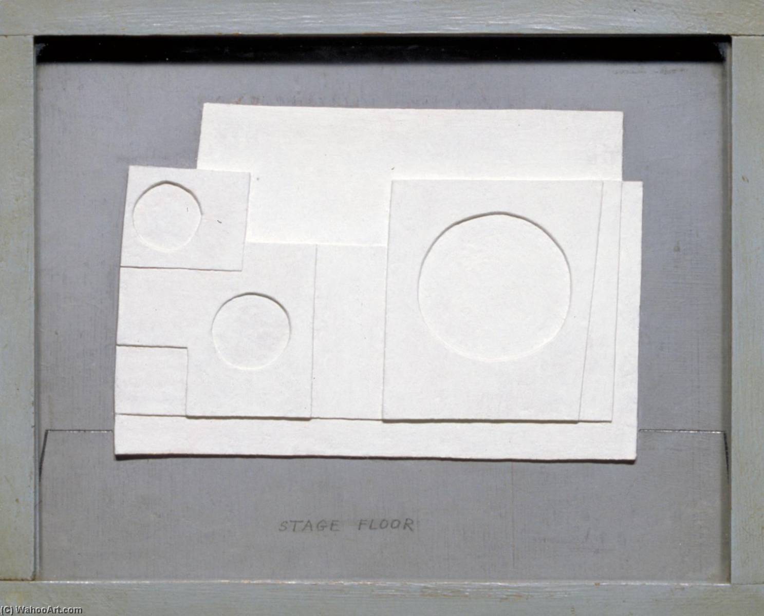 Wikioo.org - The Encyclopedia of Fine Arts - Painting, Artwork by Ben Nicholson - 1934 project for Massine for Beethoven 7th Symphony Ballet