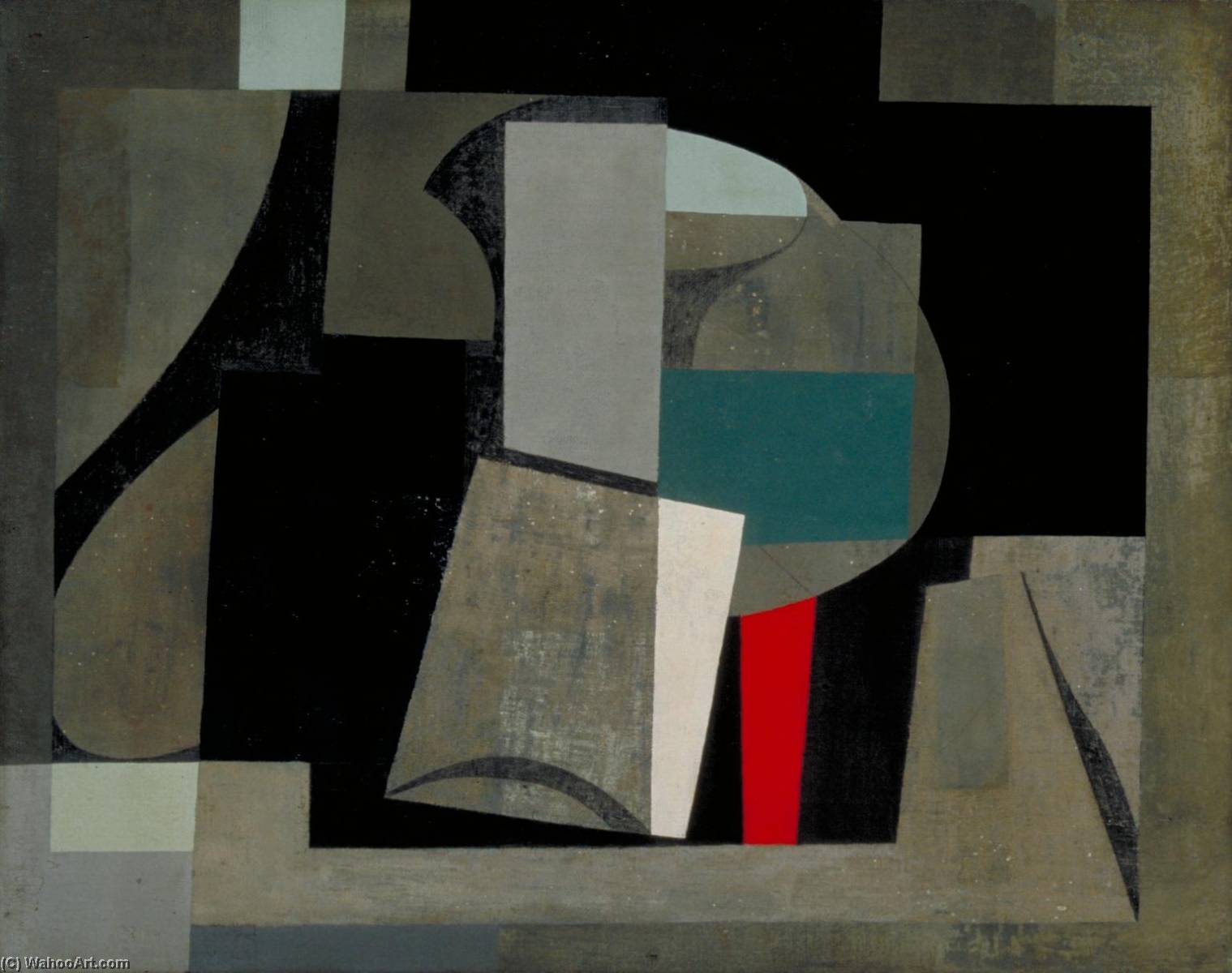 Wikioo.org - The Encyclopedia of Fine Arts - Painting, Artwork by Ben Nicholson - 1934 6 (painting still life)