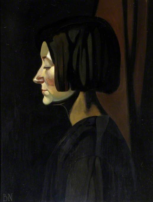 Wikioo.org - The Encyclopedia of Fine Arts - Painting, Artwork by Ben Nicholson - 1917 (portrait of Edie)