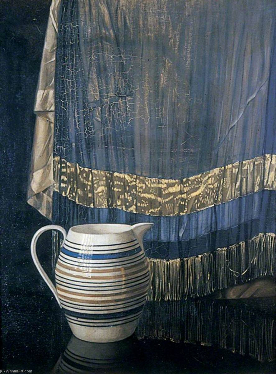 Wikioo.org - The Encyclopedia of Fine Arts - Painting, Artwork by Ben Nicholson - 1914 (the striped jug)